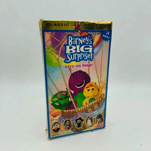 Barney's Big Surprise! Live on Stage VHS Tape Movie #2023